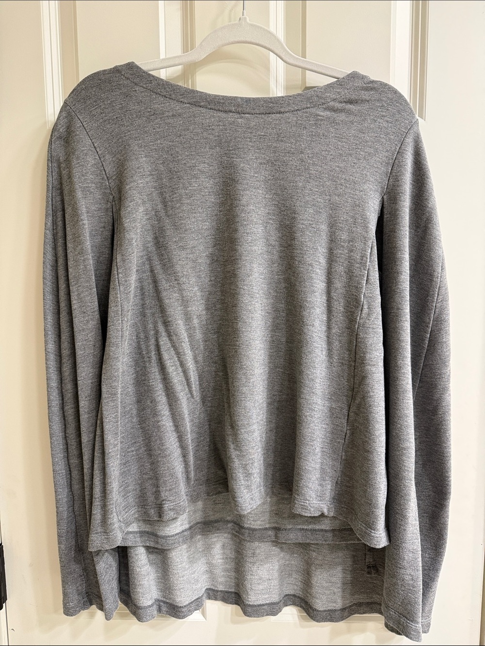 KAL RIEMAN Cape Sweatshirt Heather Gray Small Luxury French Terry Top - Picture 5 of 6